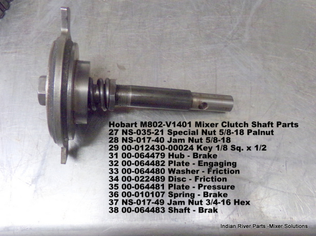 Hobart M802-V1401 Mixer Clutch Shaft Parts 27 NS-035-21 Special 